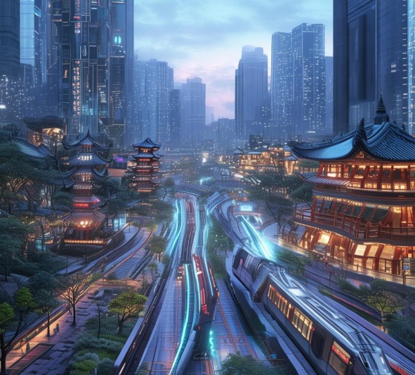 6号线唐尧文化园，数字文明的未来构想
